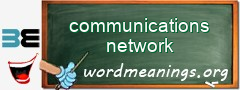 WordMeaning blackboard for communications network